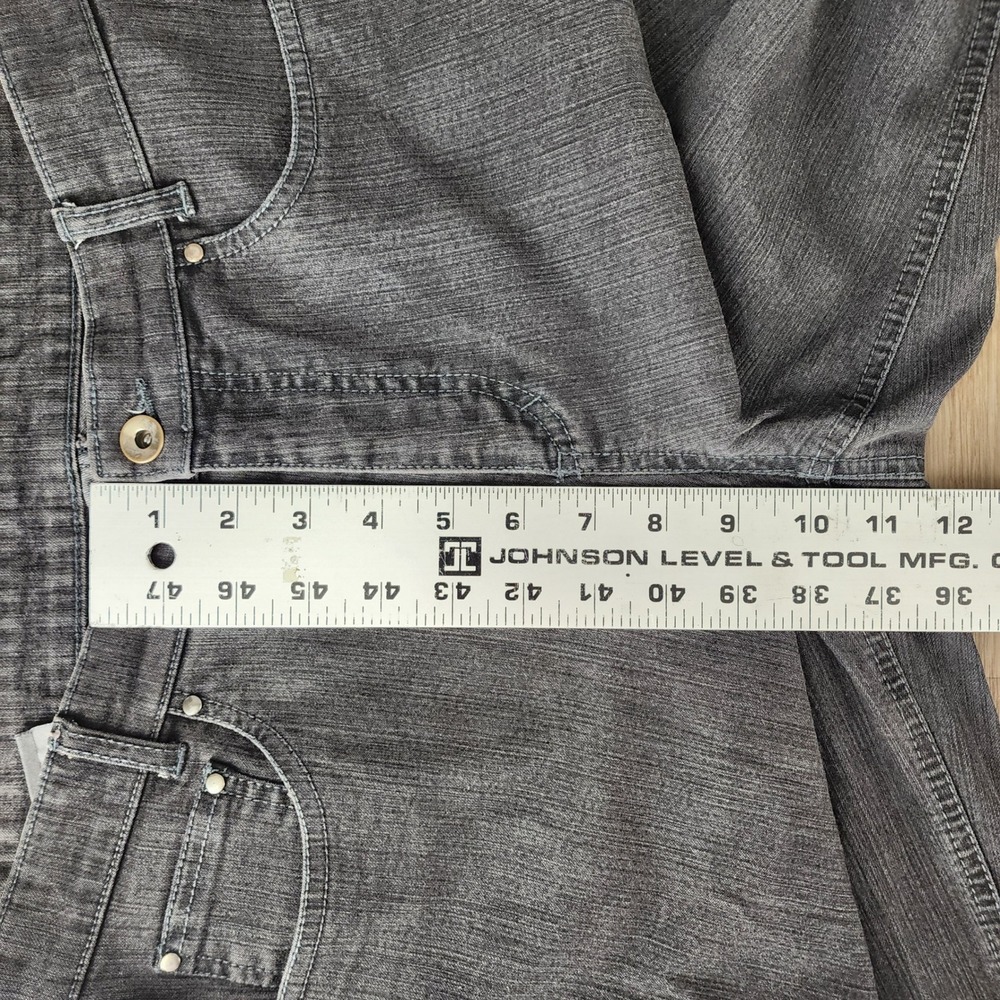 Geiger Jeans Women's Black Denim Straight Leg Pants Made in Austria Size 38 US 8 - Picture 7 of 13